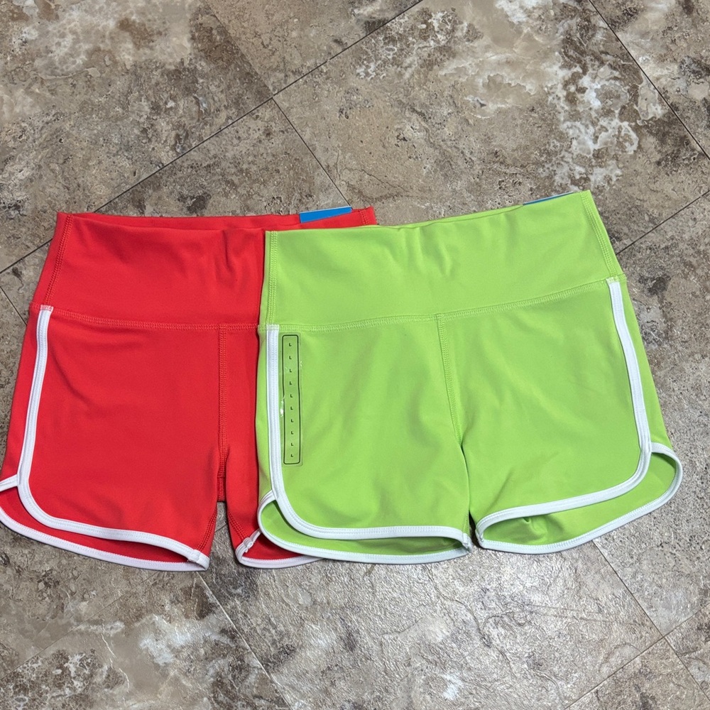 DSG - Girl’s Red and Green Women's Athletic Shorts (size Large/14)